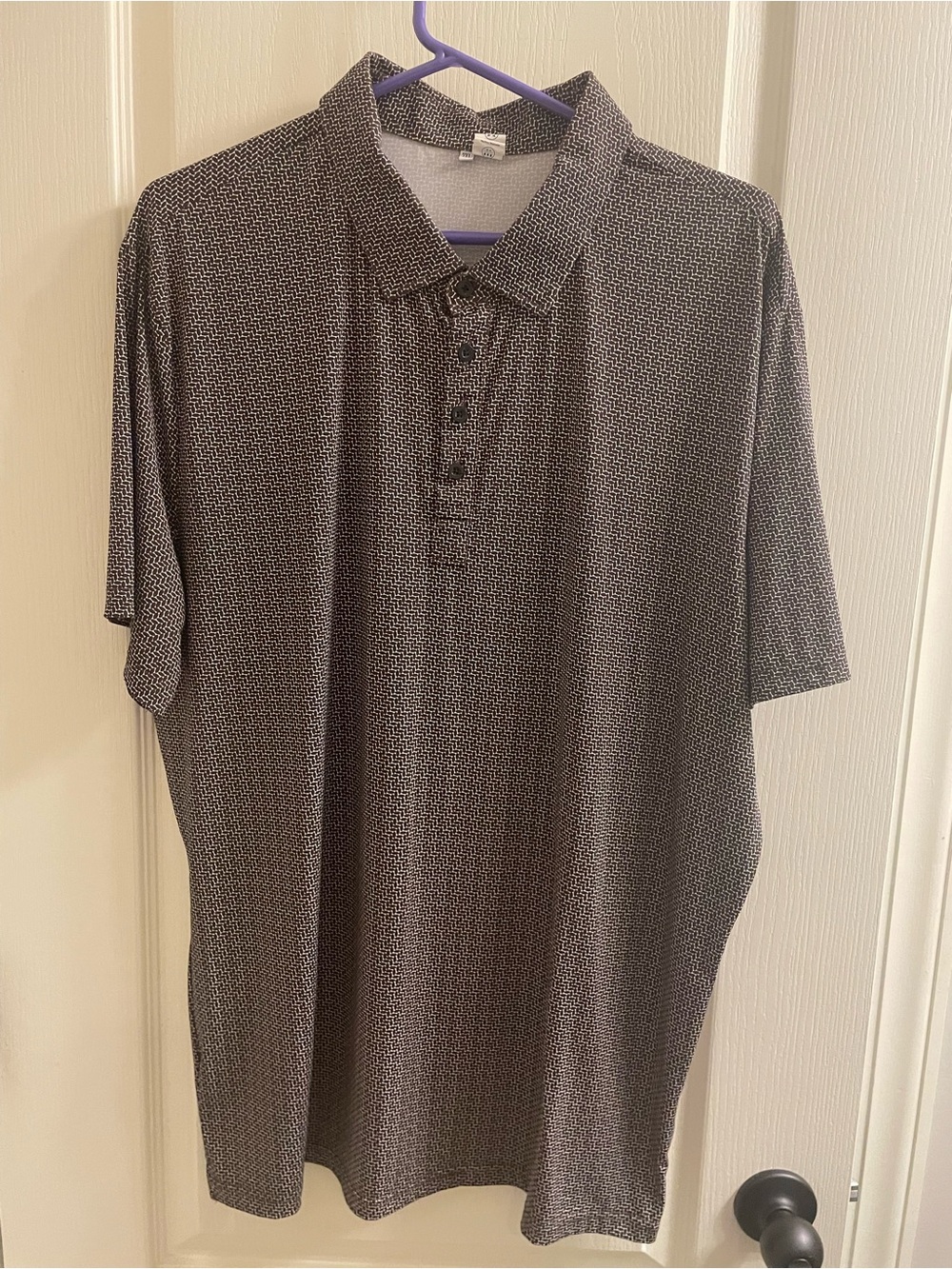 State and Liberty Brown Pattern Polo 2XL